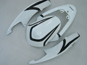 Amotopart 2005-2006 Suzuki GSXR1000 K5 White with Black Stripe Fairing Kit