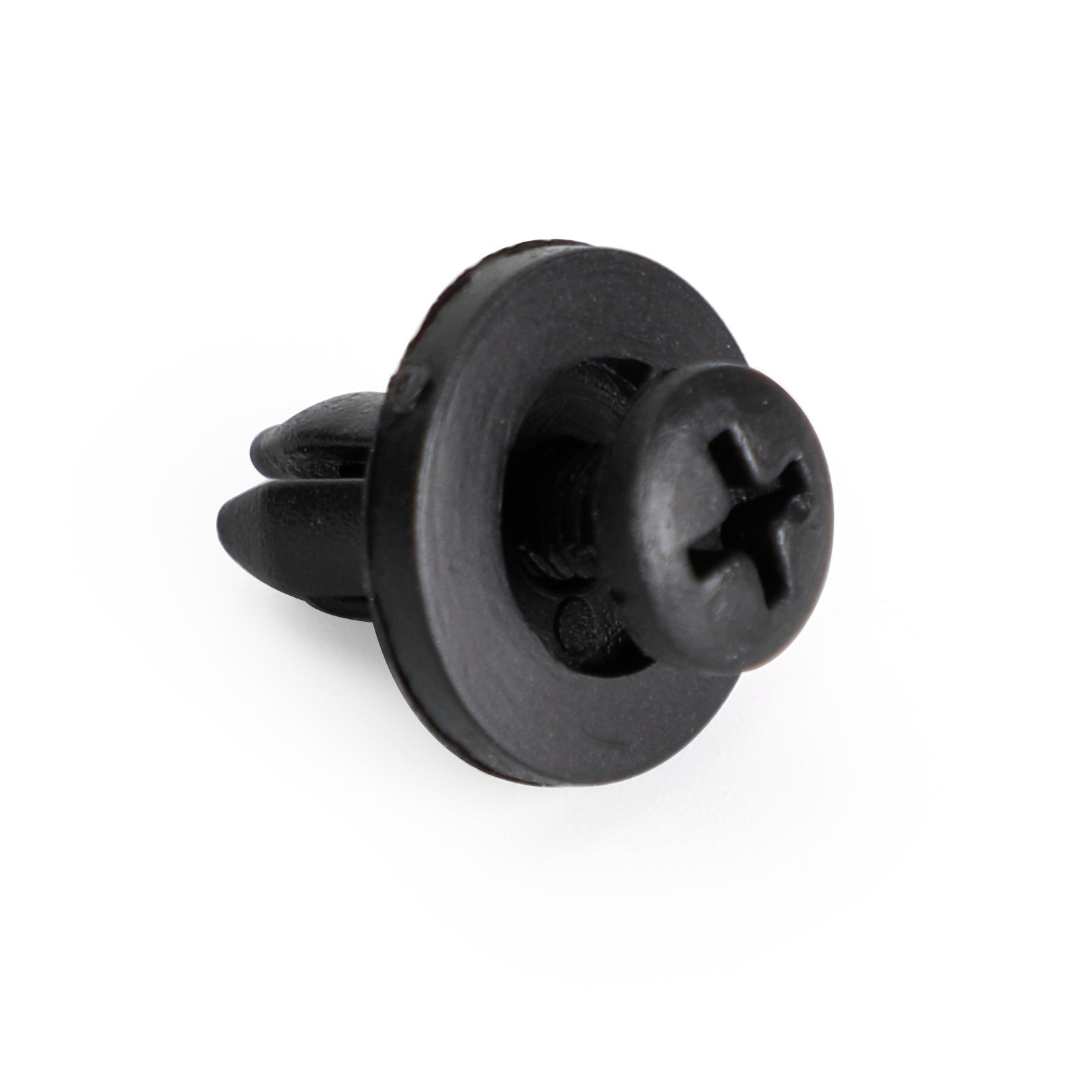 IRONWALLS 20Pcs 6mm Plastic Rivet Fairing Clips For Honda, Yamaha, Suzuki, Kawasaki – Black