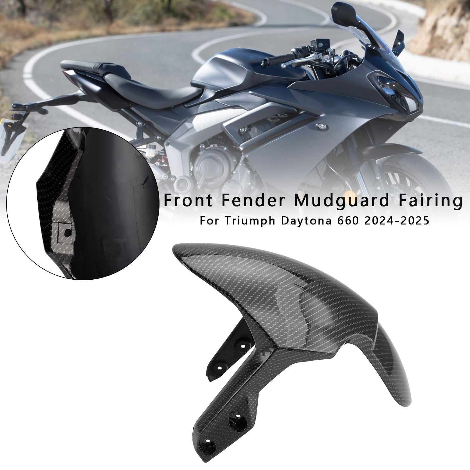 Daytona 660 2024-2025 Front Fender Mudguard Fairing Cowl