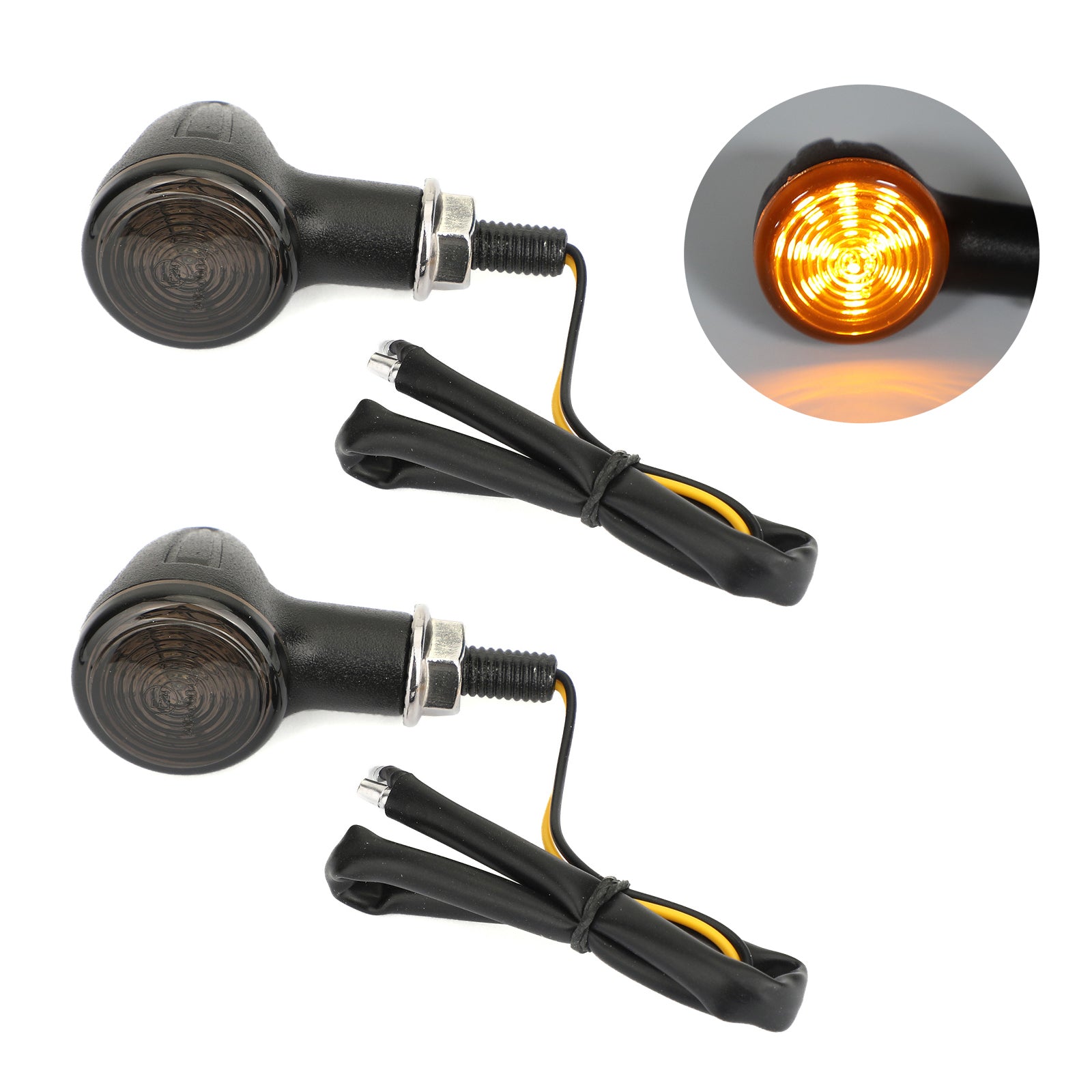 Universal Small Bullet Motorcycle Turn Signal Blinker Indicator Lights