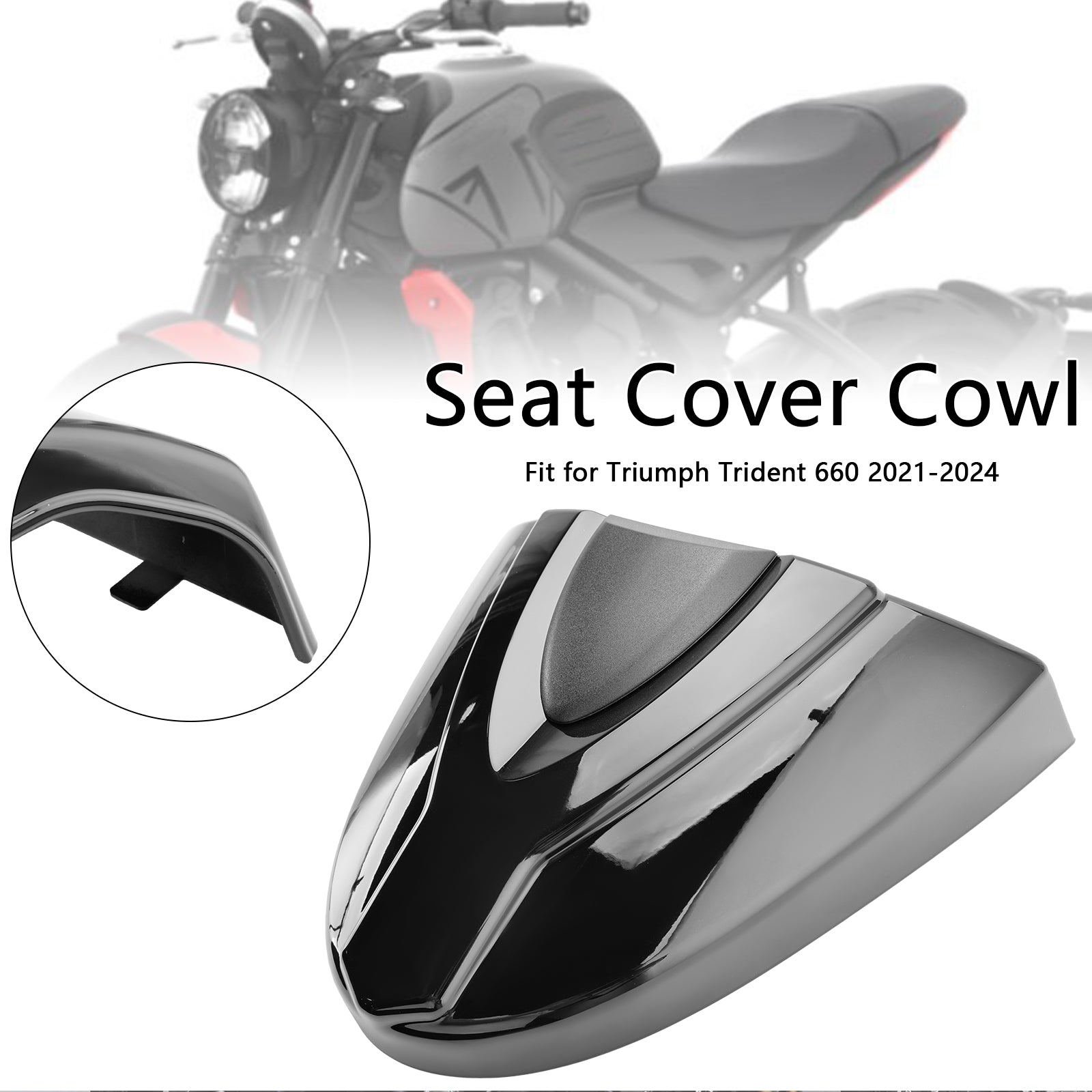 21-24 Trident 660 Tail Rear Seat Cover Fairing Cowl