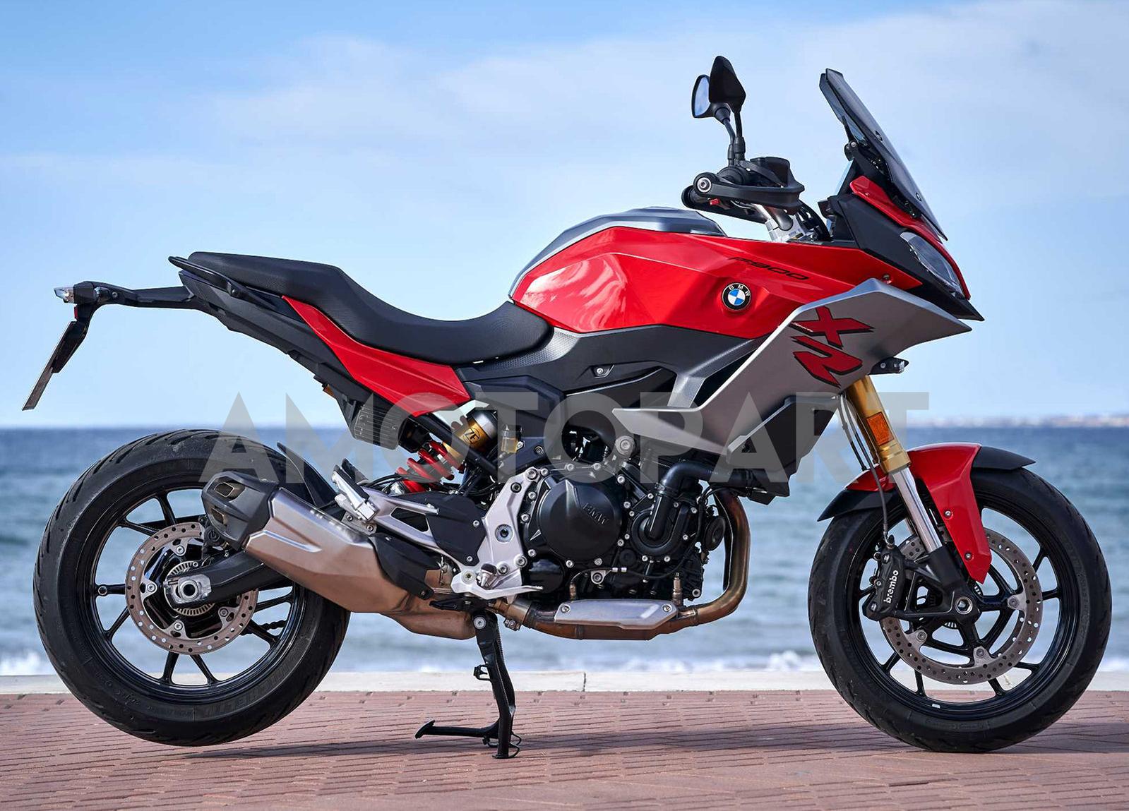 Amotopart 2021-2024 BMW F900XR Red 
 Grey Fairing Kit