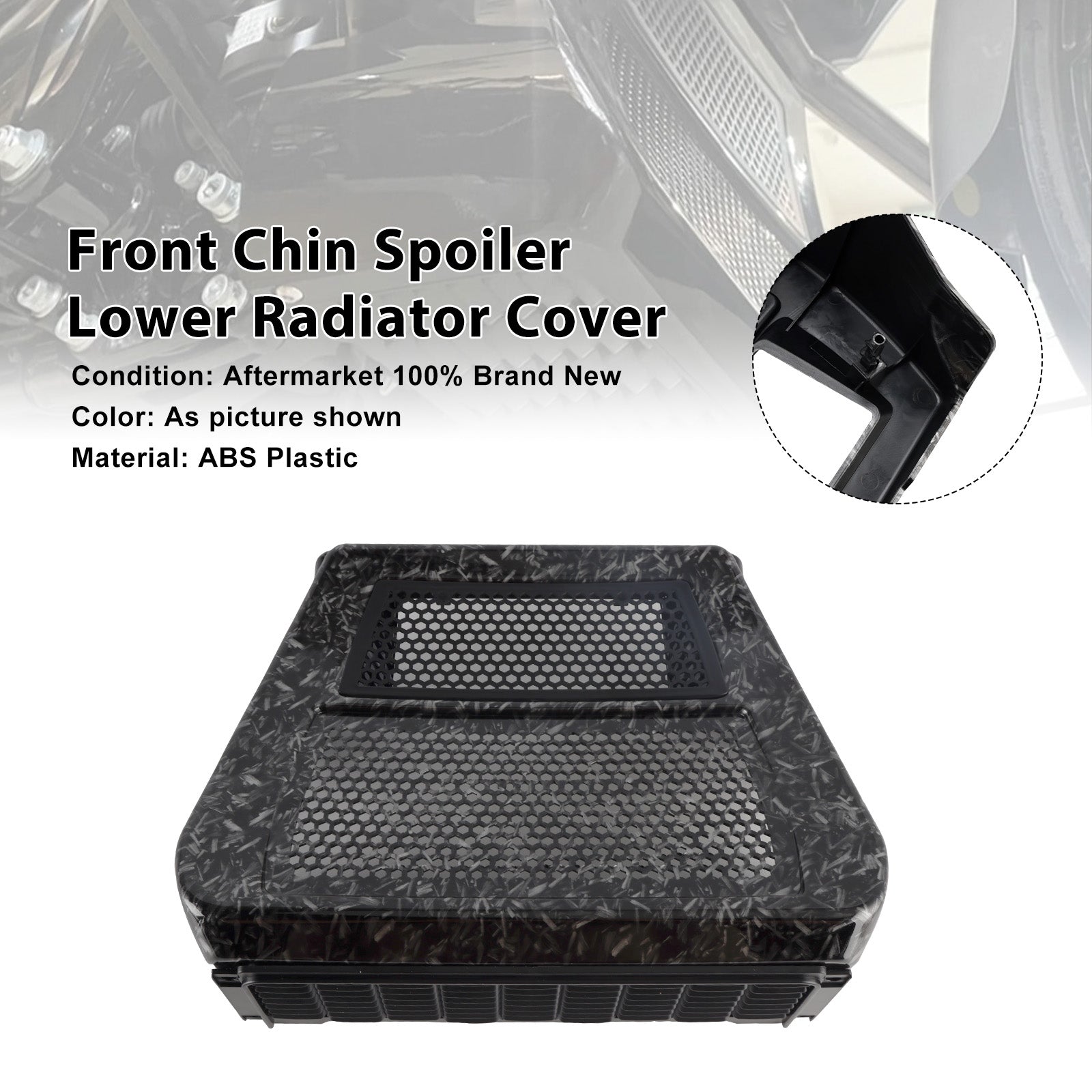 CVO Street Glide FLHXSE 23-25 Lower Chin Spoilers Radiator Guard Cover