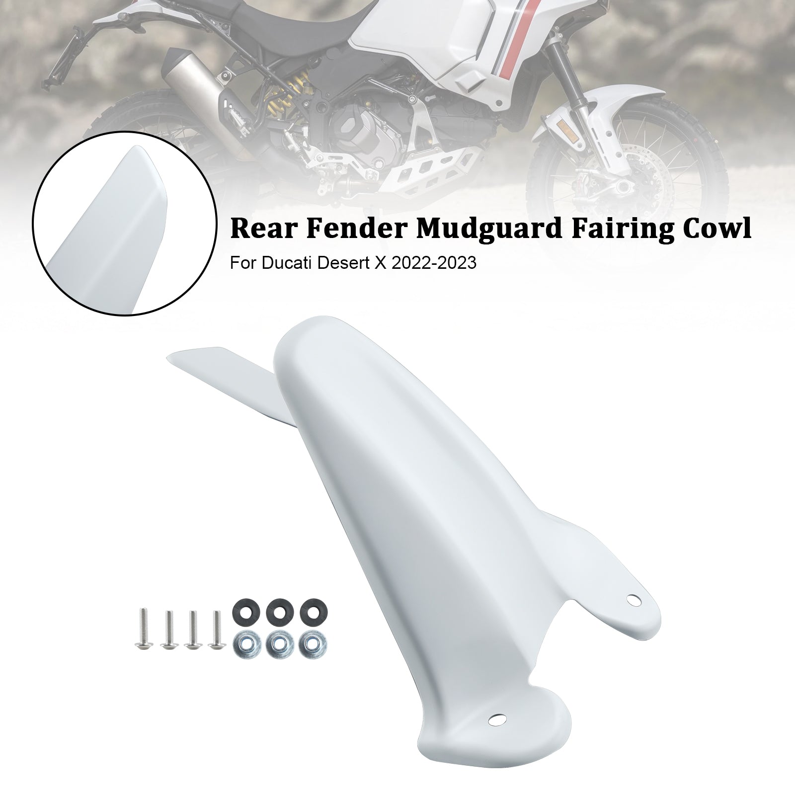 22-23 Ducati Desert X Rear Fender Mudguard Fairing Cowl