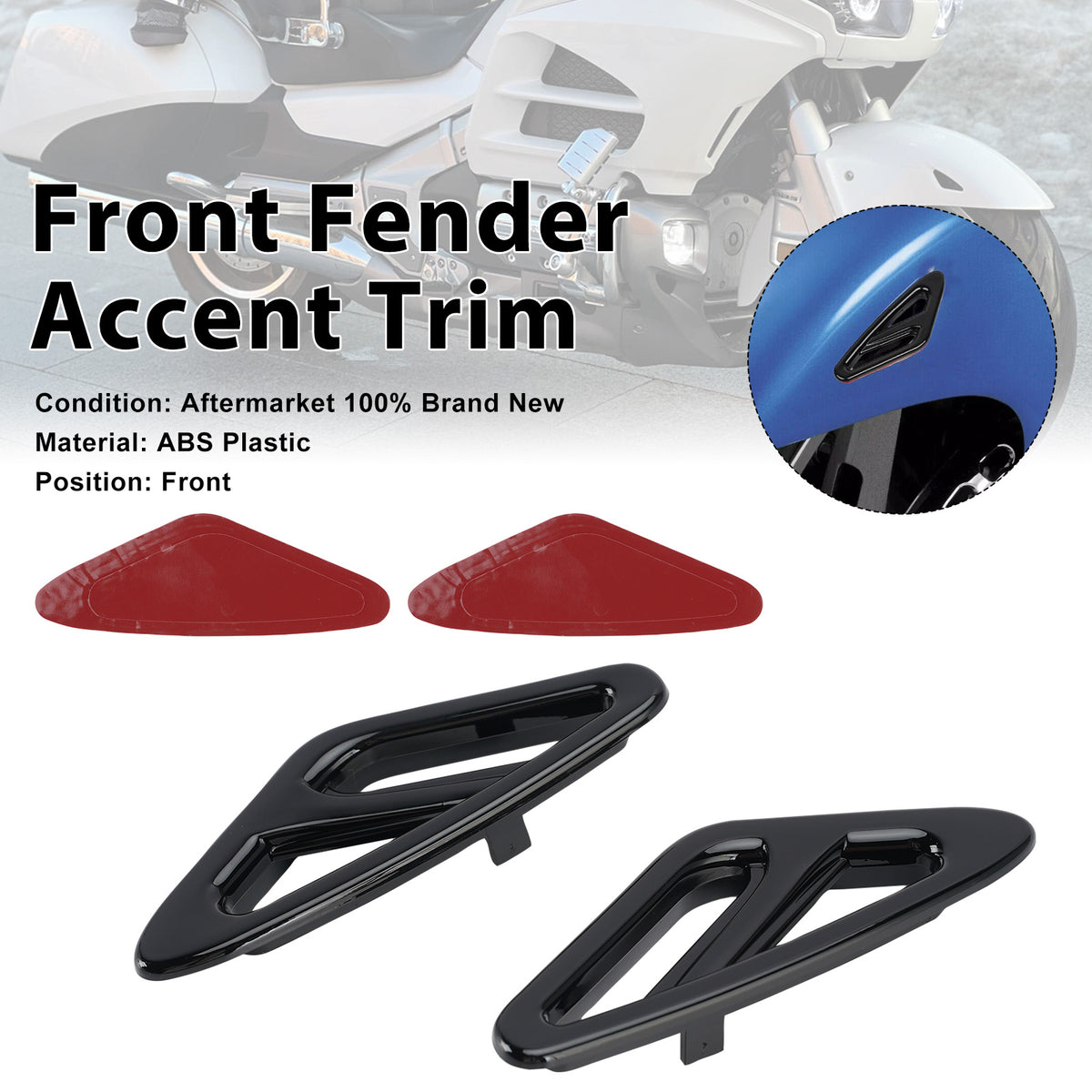 2001-2017 Honda GL1800 Goldwing 1800 Front Fender Accent Trim