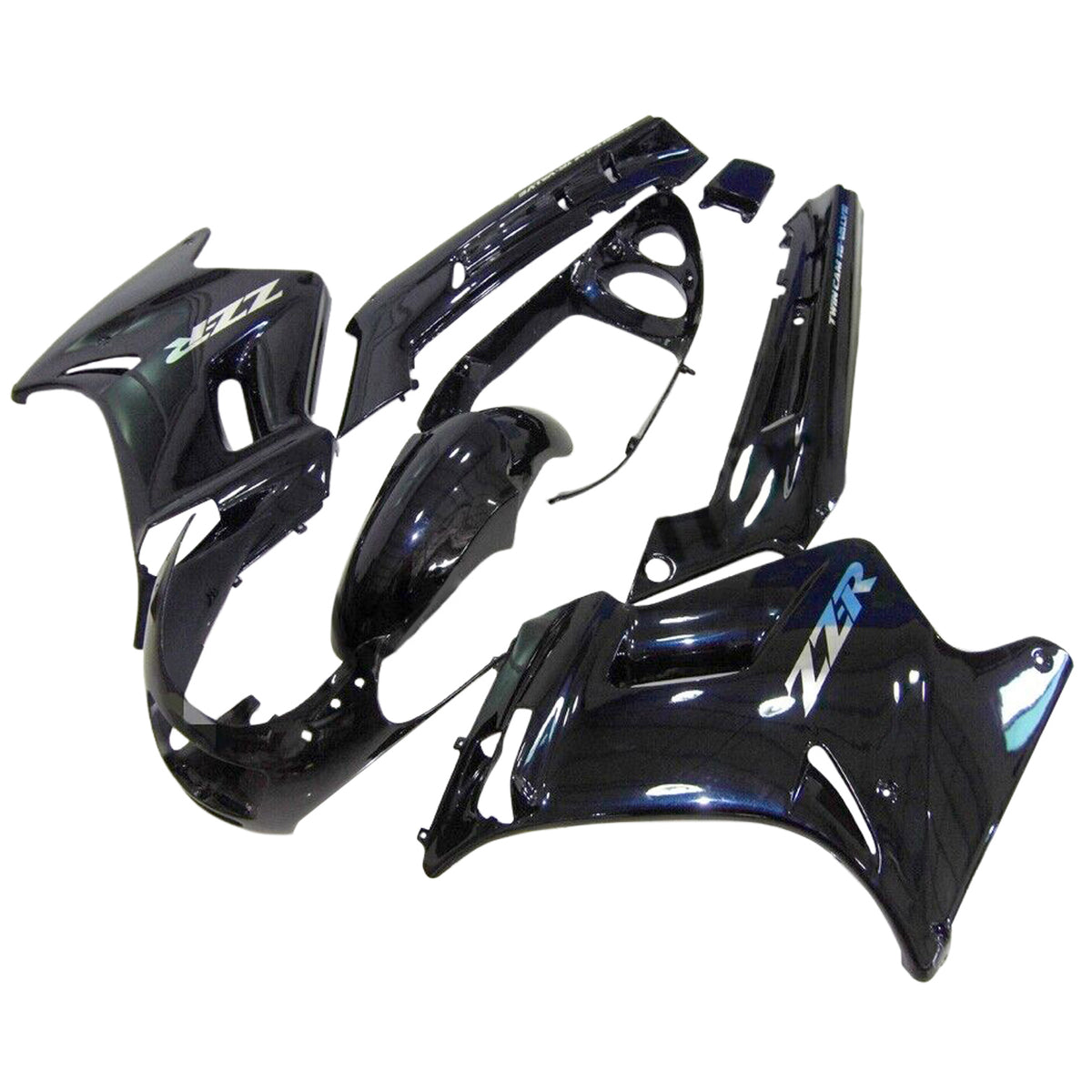 Kit de carénage noir Amotopart 1996-2007 Kawasaki ZZR250