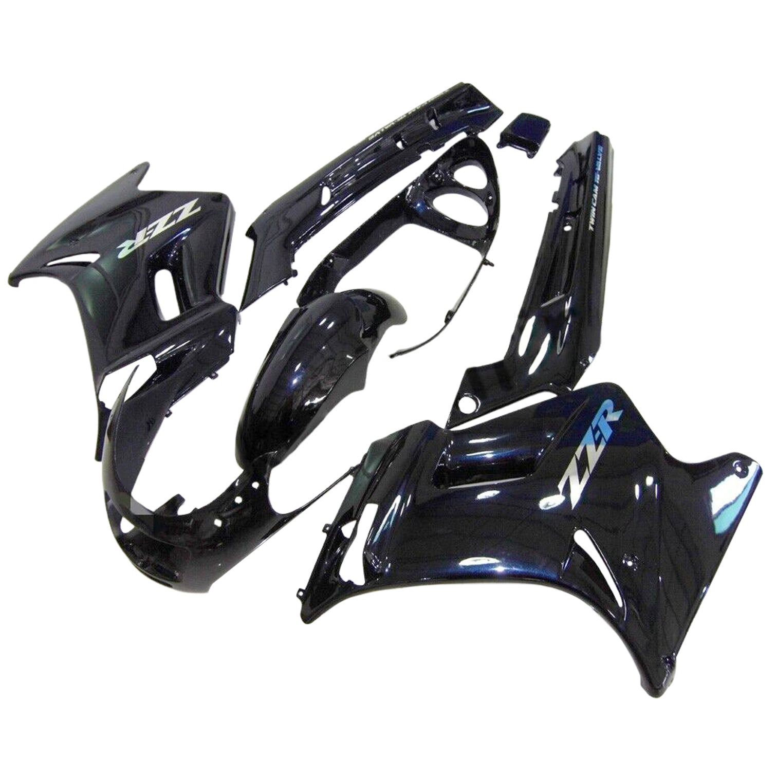 Kit carena nera Amotopart 1996-2007 Kawasaki ZZR250