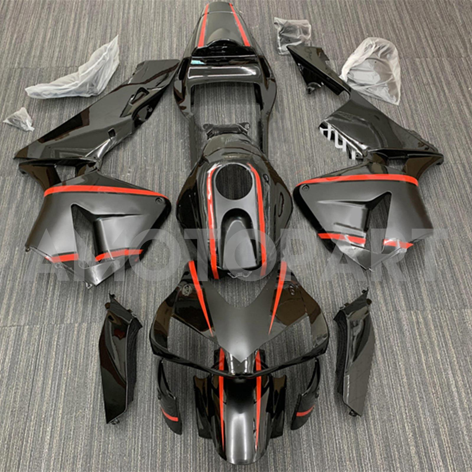 Amotopart 2003-2004 Honda CBR600RR Black Orange Fairing Kit