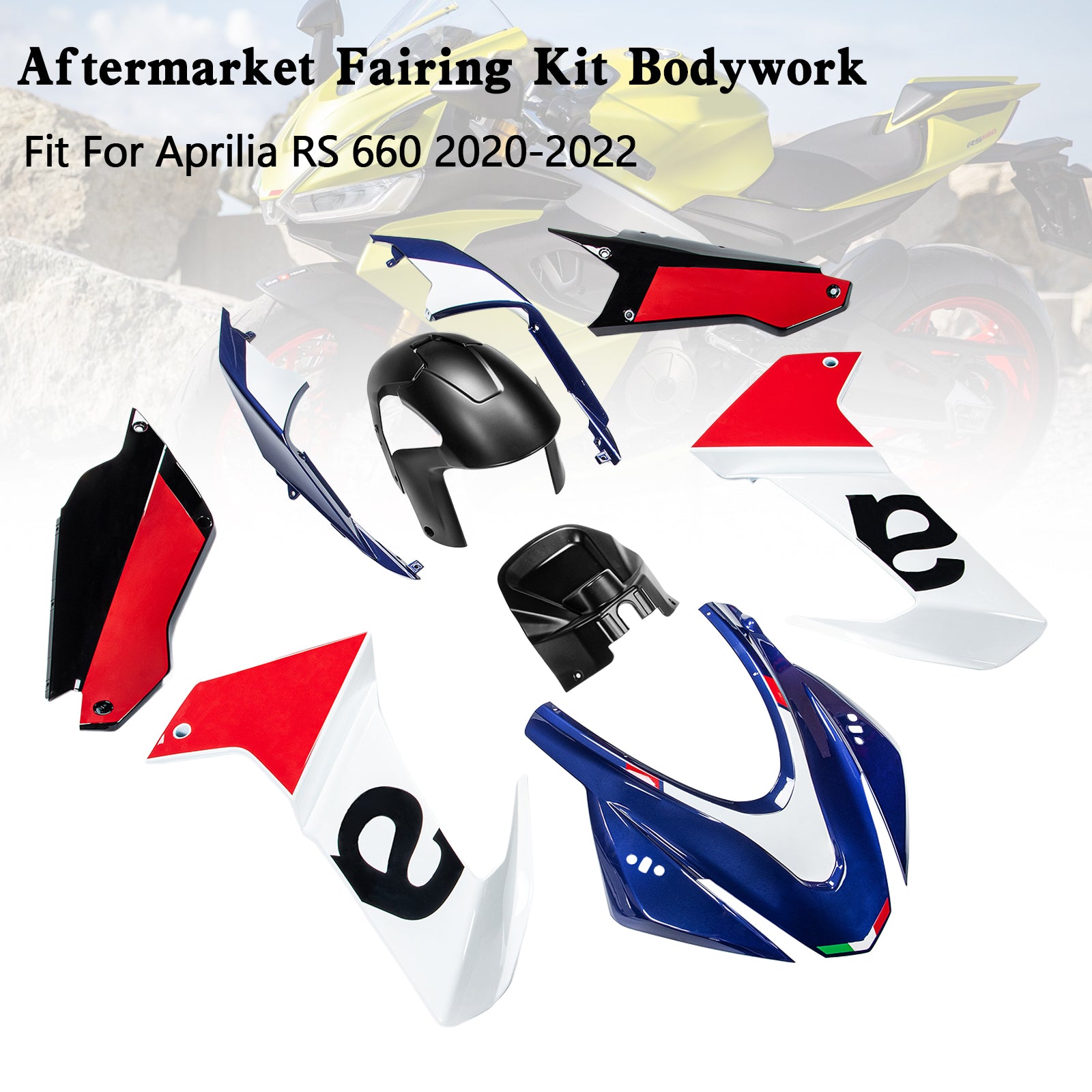 Amotopart (2020-2024) Aprilia RS 660 Fairing Kit Collection