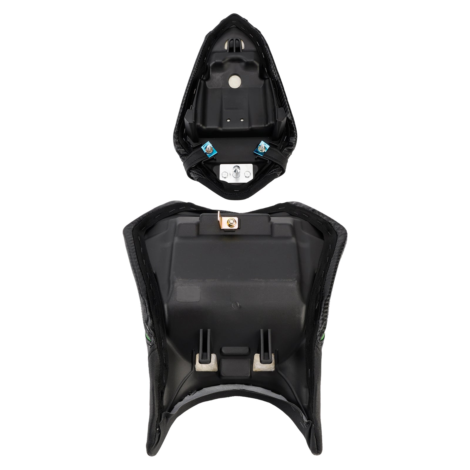 24-25 Kawasaki Ninja 500 Z500 Lower Front W/ Rear Seat Driver Pillion Black2