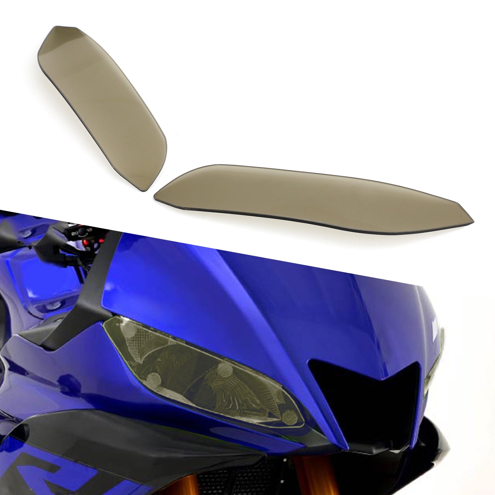 2019-2020 Yamaha YZF R3 Headlight Screen Protection Cover Guard Brown