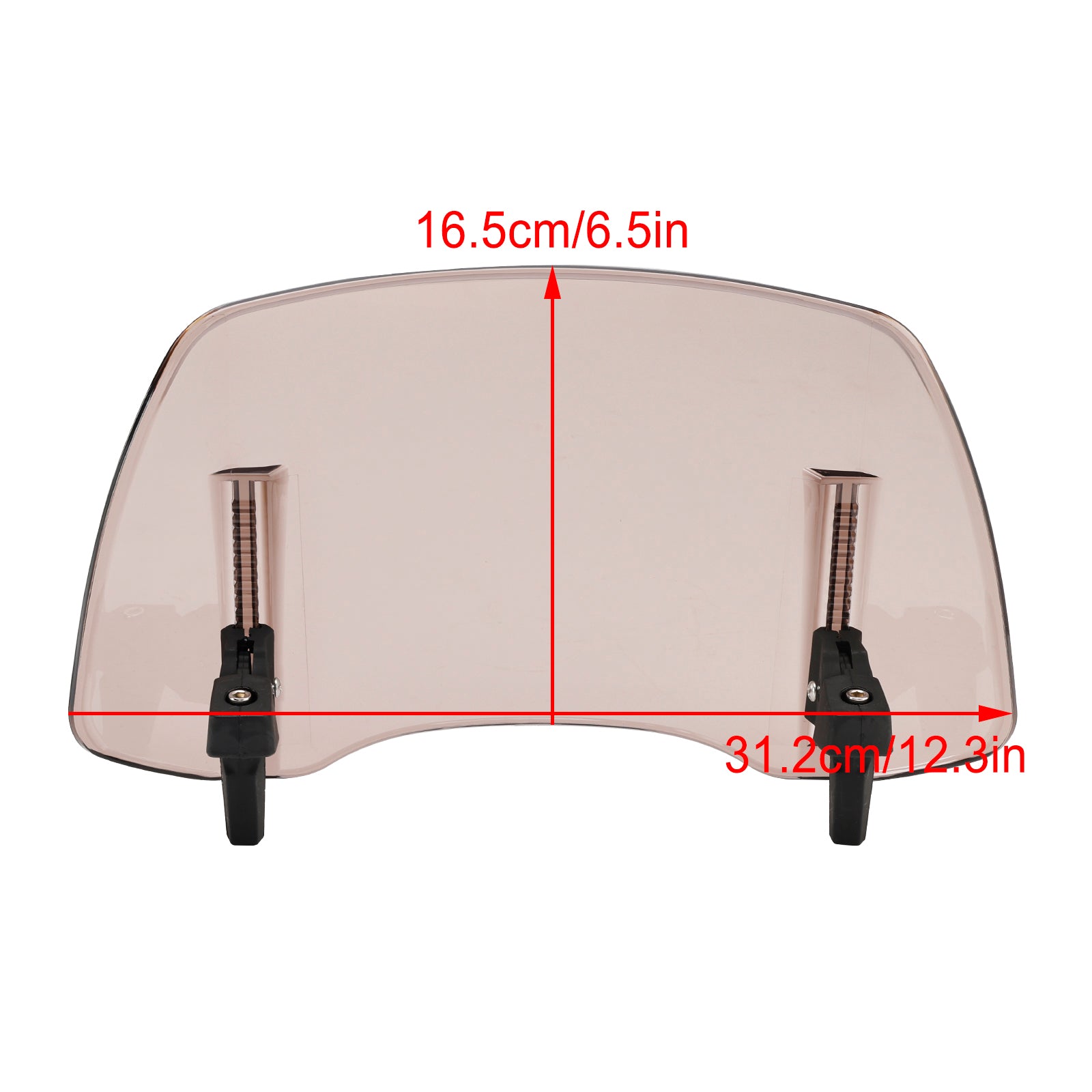 Universal Adjustable Windshield Clip On Wind Screen Deflector Extension Spoiler