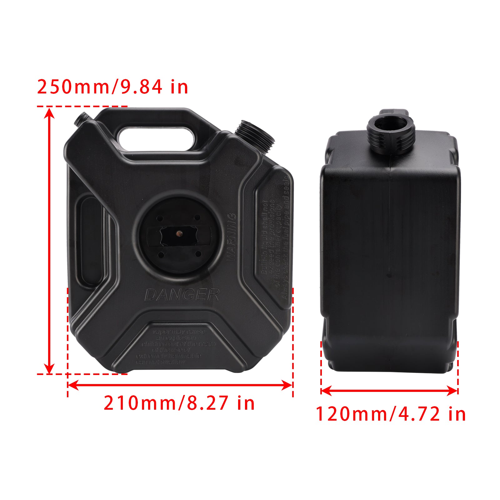Honda CL300 CL500 3L sort plastik Jerry Can Reservebrændstoftank
