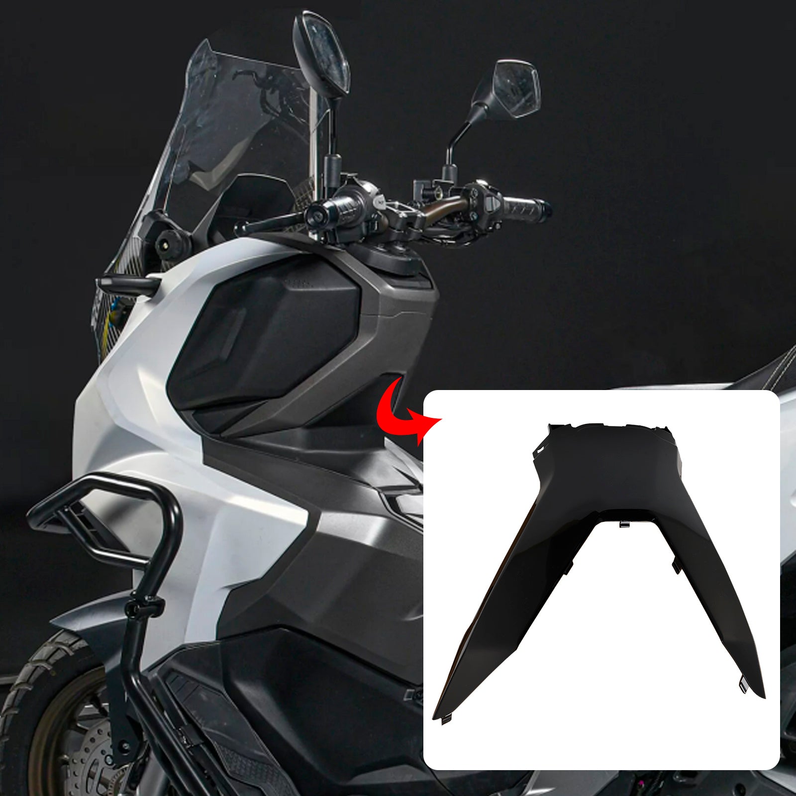 23-24 Honda Adv 160 Lenker Fahrer Obere Abdeckung Verkleidungen