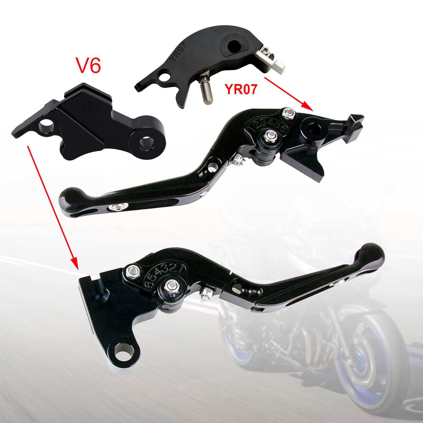 24-25 YAMAHA XSR900 XSR900GP MT-09 MT-09SP Adjustable Clutch Brake Lever