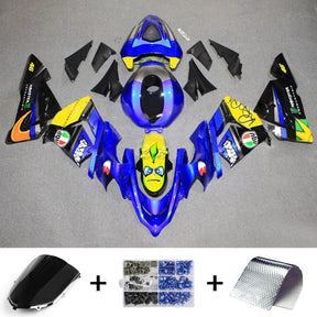 Amotopart 2004–2005 ZX10R Kawasaki Blau-Gelb Verkleidungsset