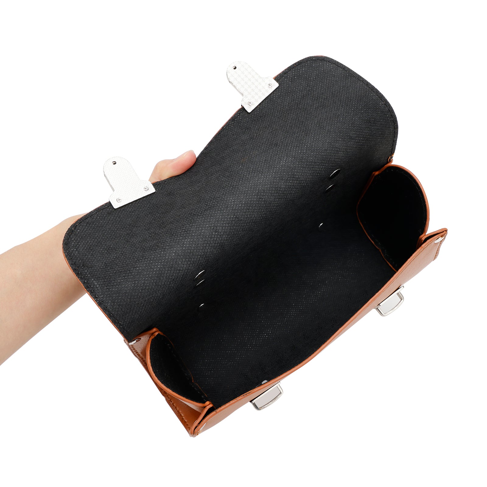 Pu Front Tool Bag Saddlebag Handlebar Luggage Thicken Fits For Scooter Motor