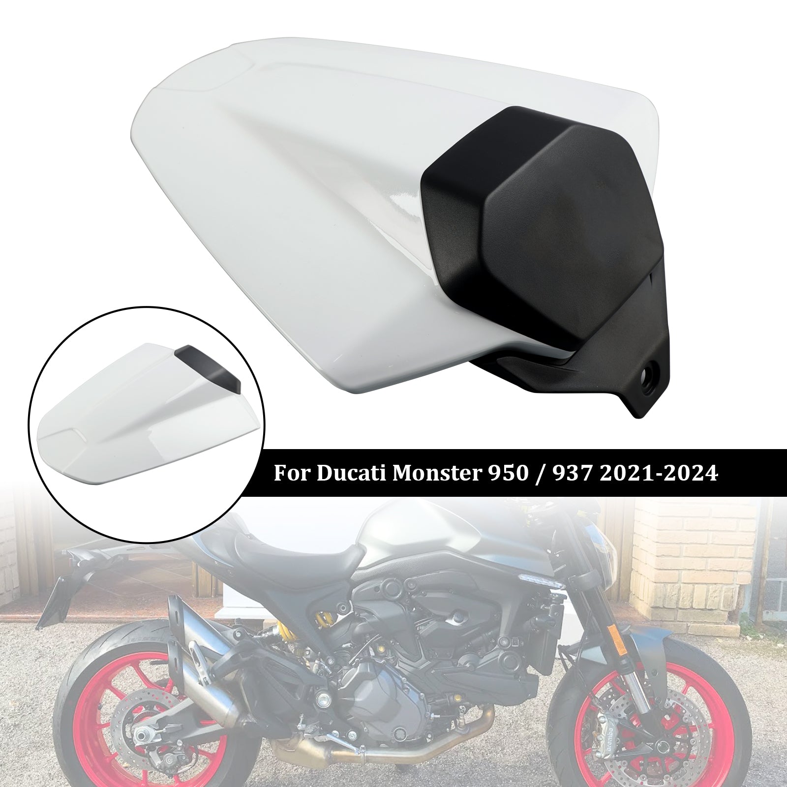 21-24 Ducati Monster 950 937 Tail Rear Seat Cover Fairing Cowl