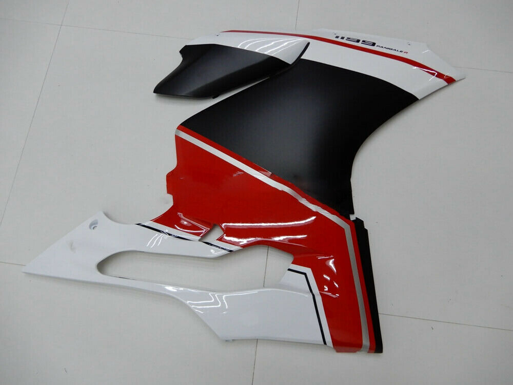 Amotopart 2012-2015 Ducati 899 Silver White Red Black Fairing Kit