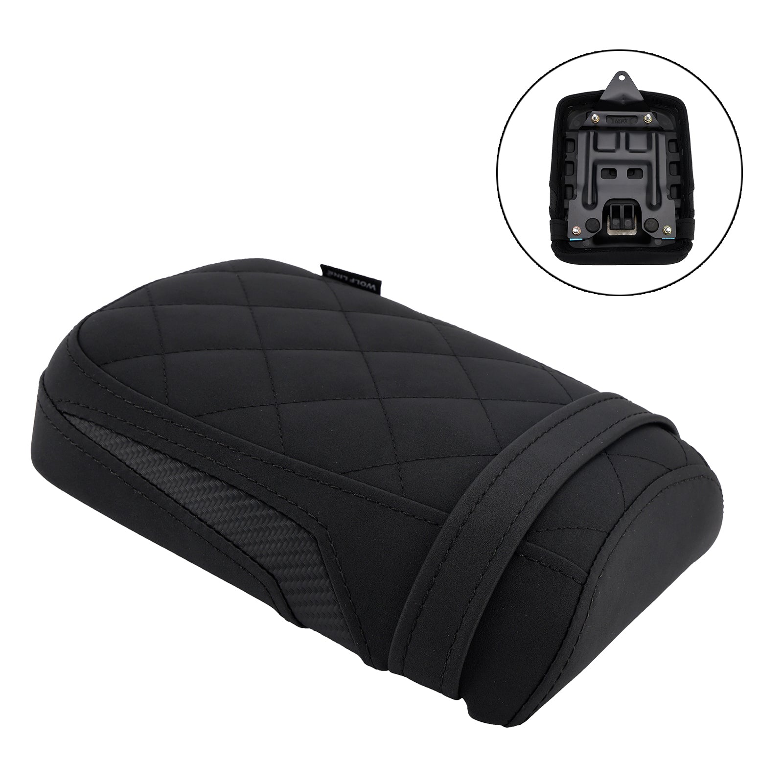 24-25 Kawasaki Eliminator 500 Rear Seat Passenger Cushion Flat Pu Black