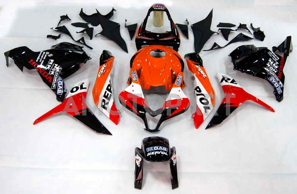 Amotopart 2009-2012 Honda CBR600RR Red&Orange Repjol Fairing Kit
