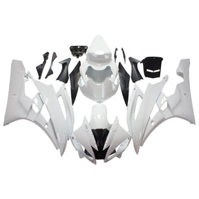 Amotopart 2006-2007 YZF 600 R6 Yamaha White Fairing Kit