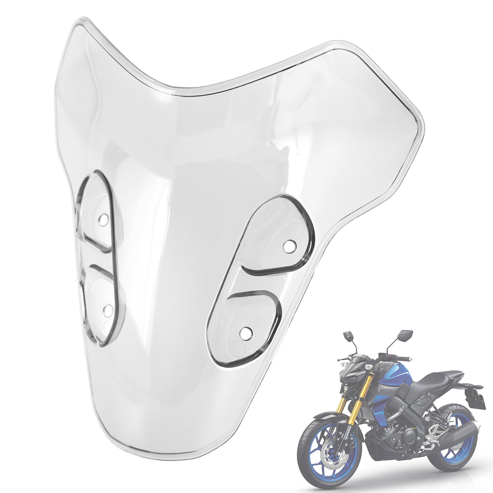 ABS-Motorrad-Windschutzscheibe, passend für Yamaha MT-07 MT 07 2021–2023