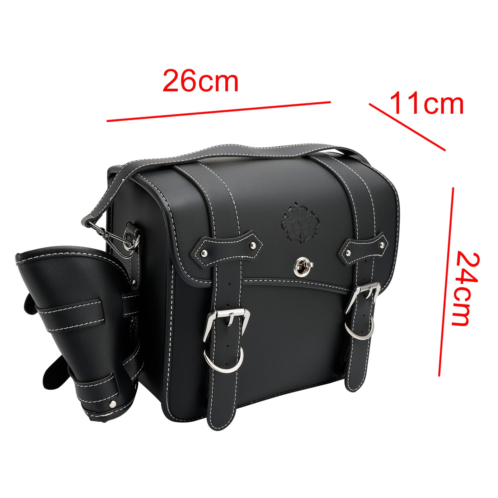 Quick Release Side Saddlebag Tool Bag Luggage Pouch Storage M-Size For Motorbike