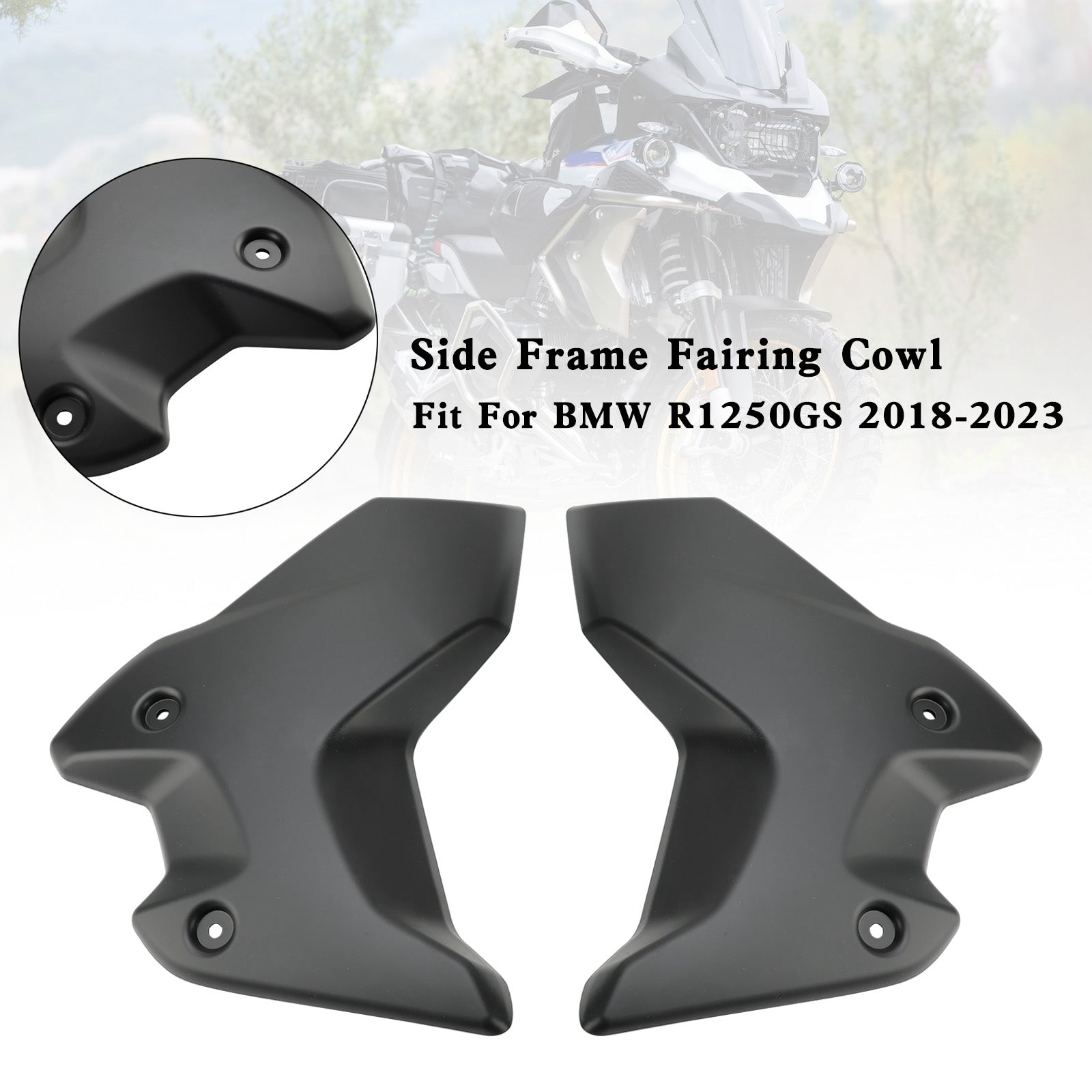 18-23 BMW R1250GS Side Frame Fairing Cowl Guards Radiator Cover