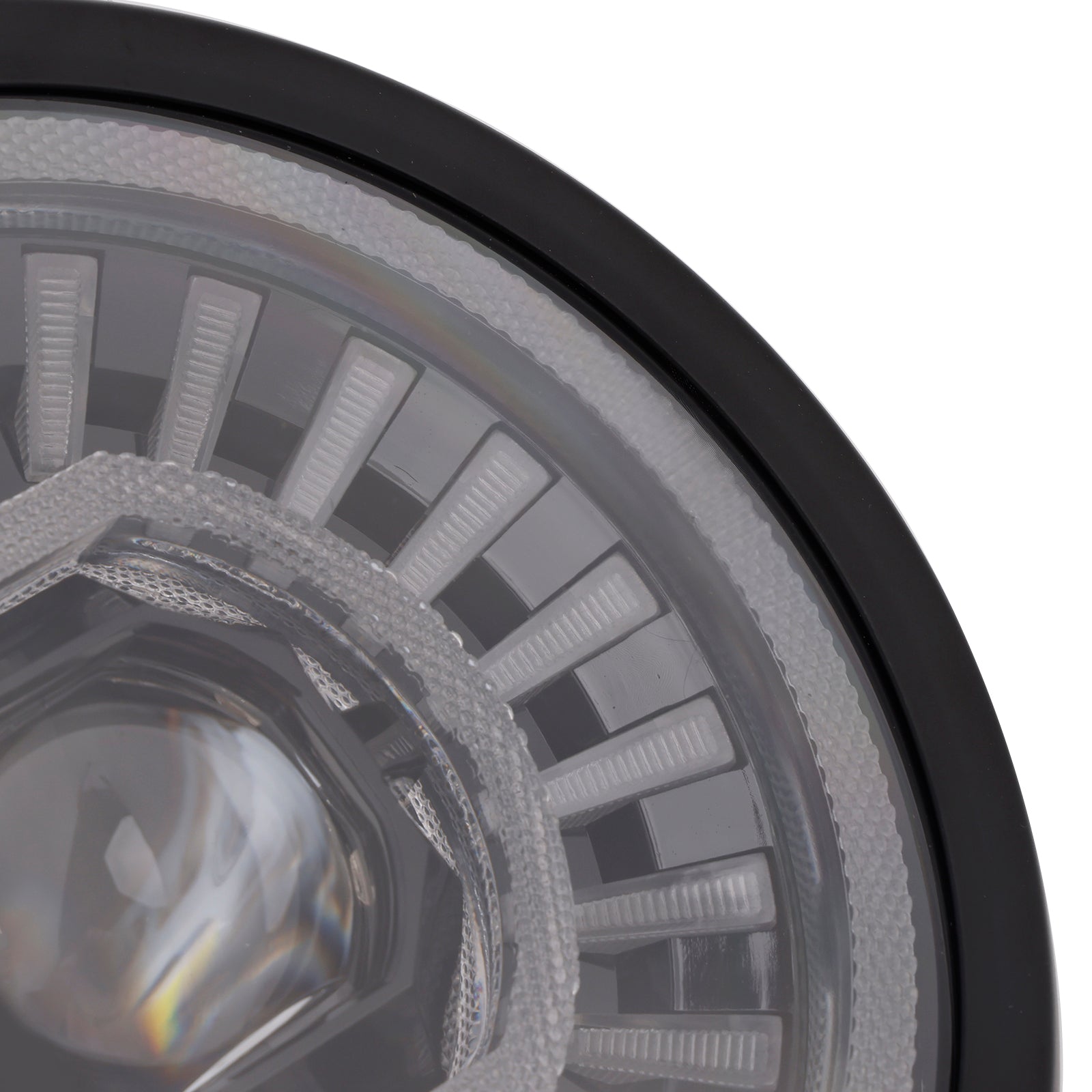 55W 7.5" Beam Headlight Fog Lamp Custom 4000lm Fits For Racer Bobber Chrome
