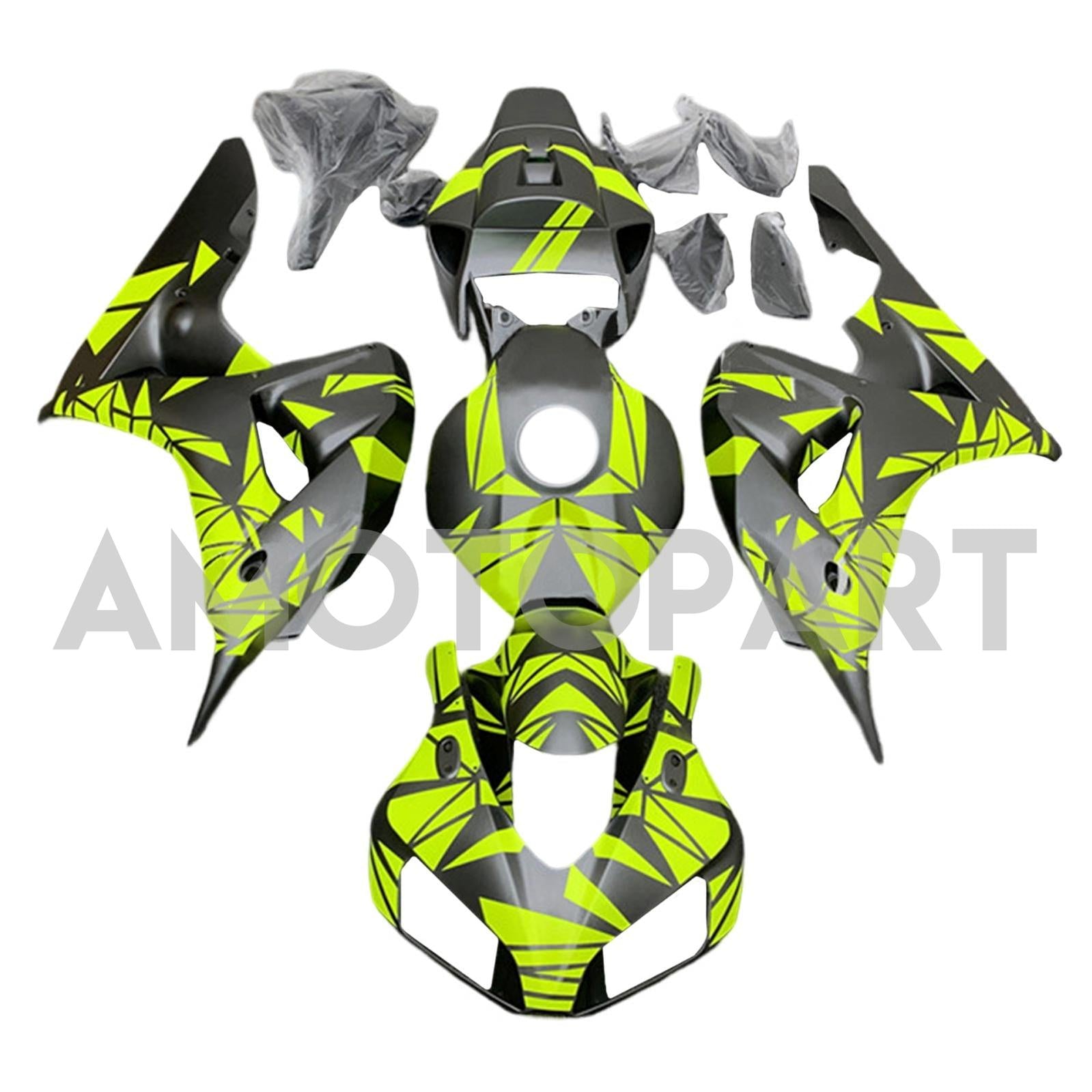 Amotopart 2006–2007 Honda CBR1000RR Fluorescein-Verkleidungsset