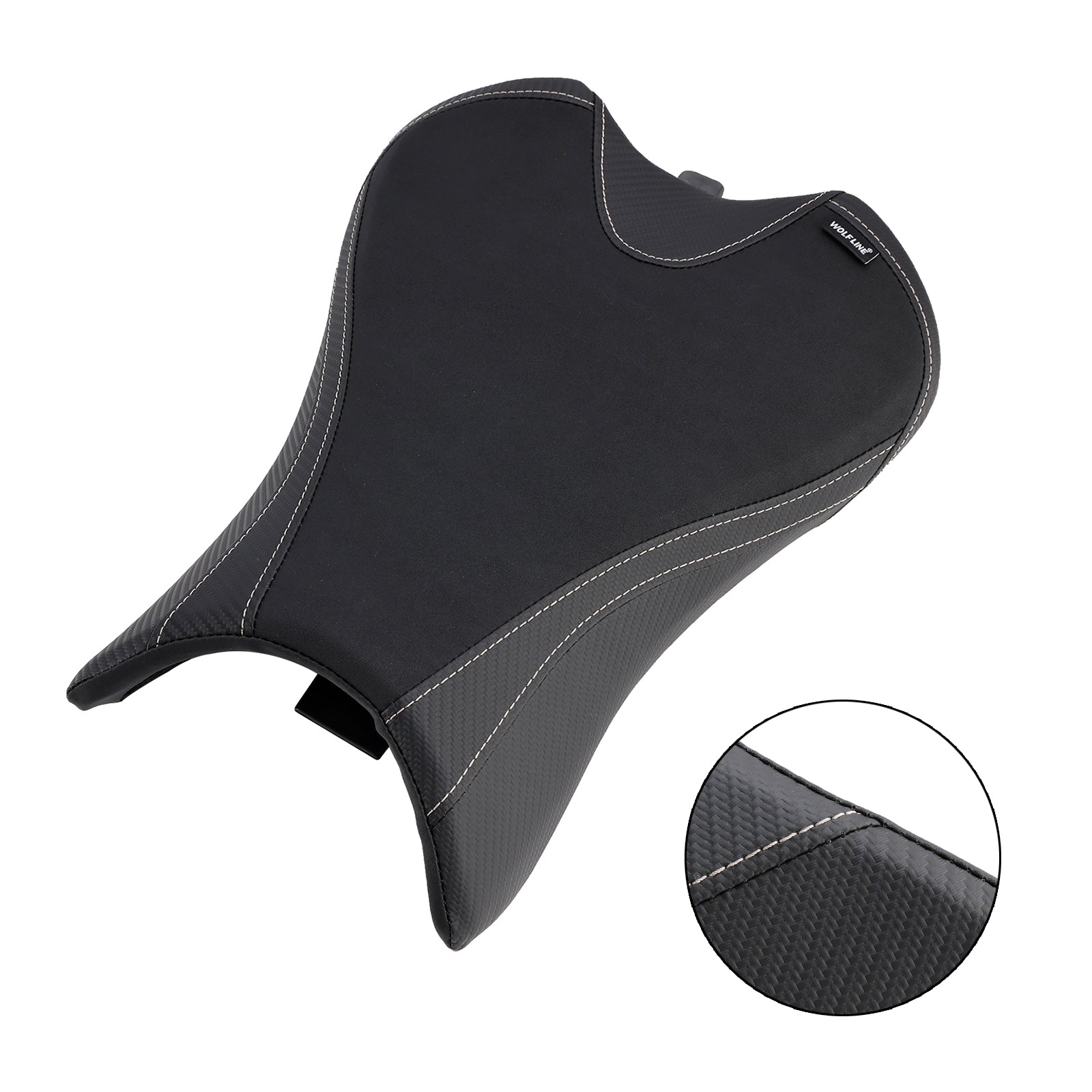 19-22 Street Triple 765/S/R Front Driver Raider Seat Pillle Black