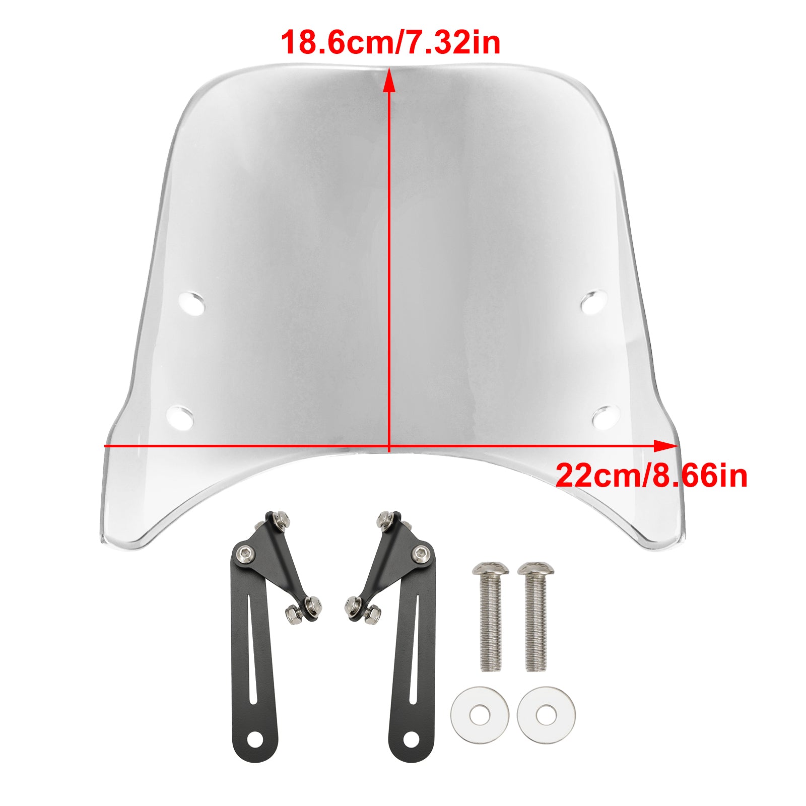 Moto Guzzi 16-23 V7 Classic & 18-23 V9 Clear Bobber Windshield WindScreen