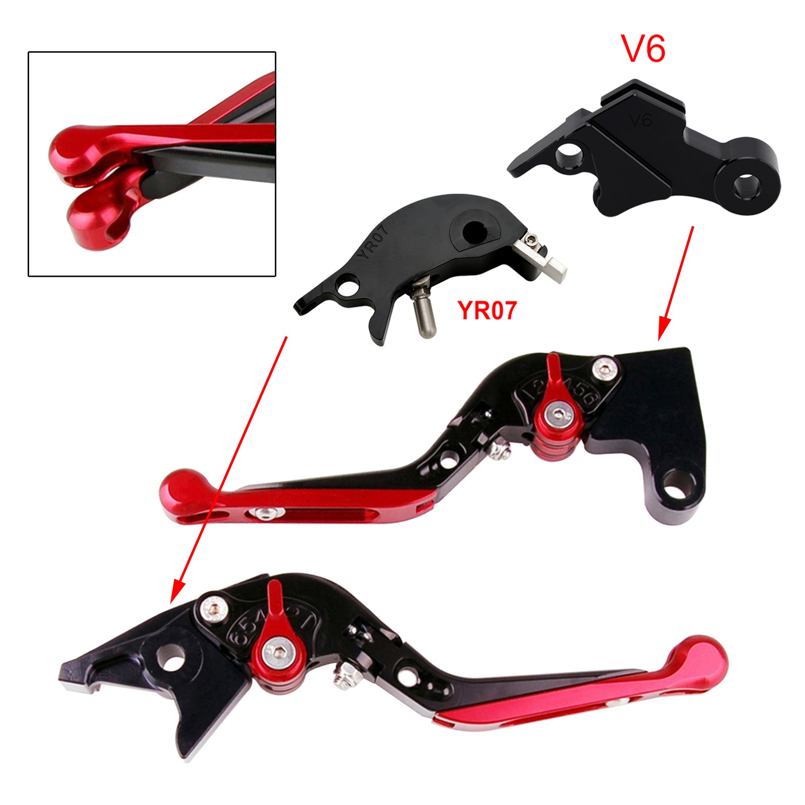 24-25 YAMAHA XSR900 XSR900GP MT-09 MT-09SP Adjustable Clutch Brake Lever