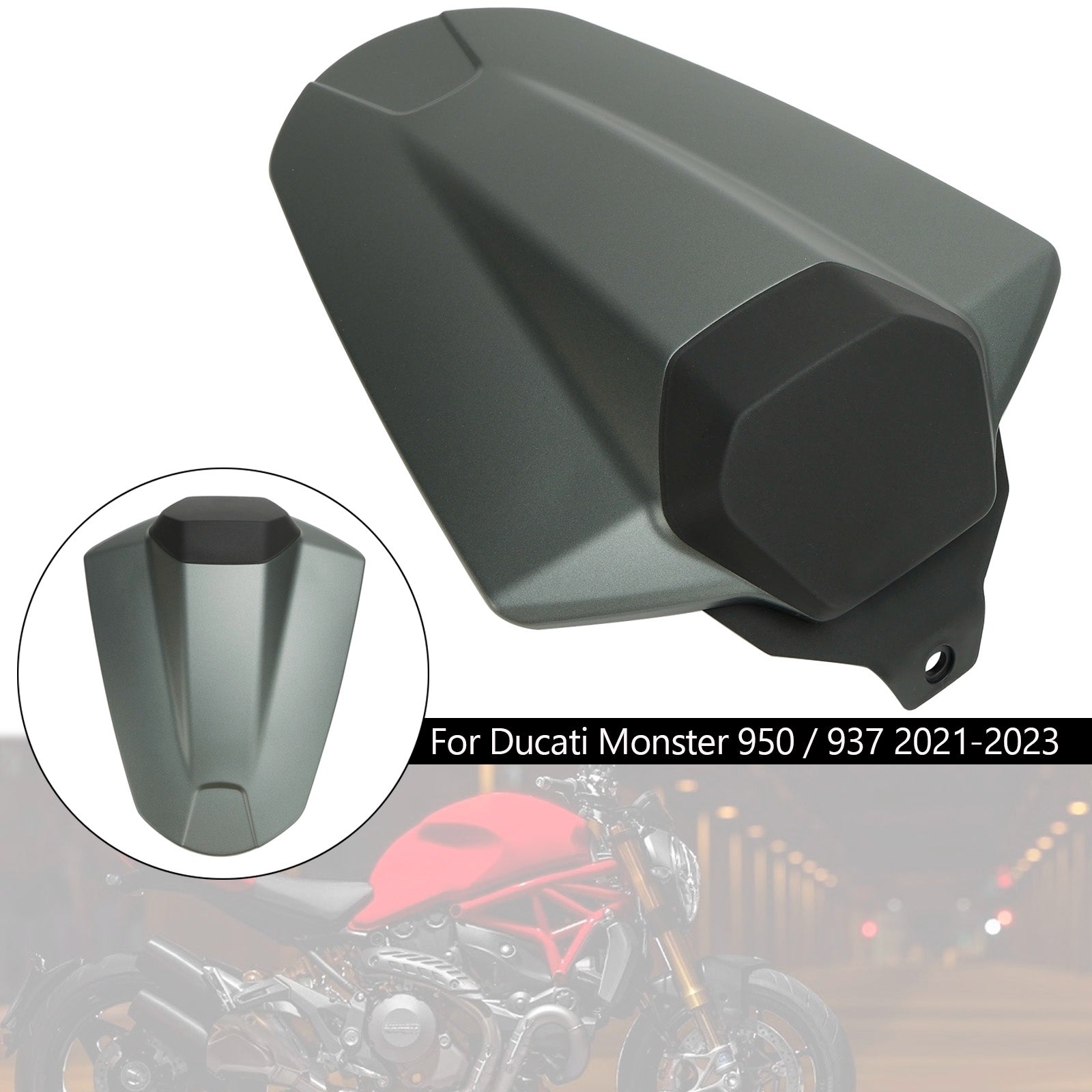 2021-2023 Ducati Monster 950 937 Couverture de siège arrière Capot de carénage