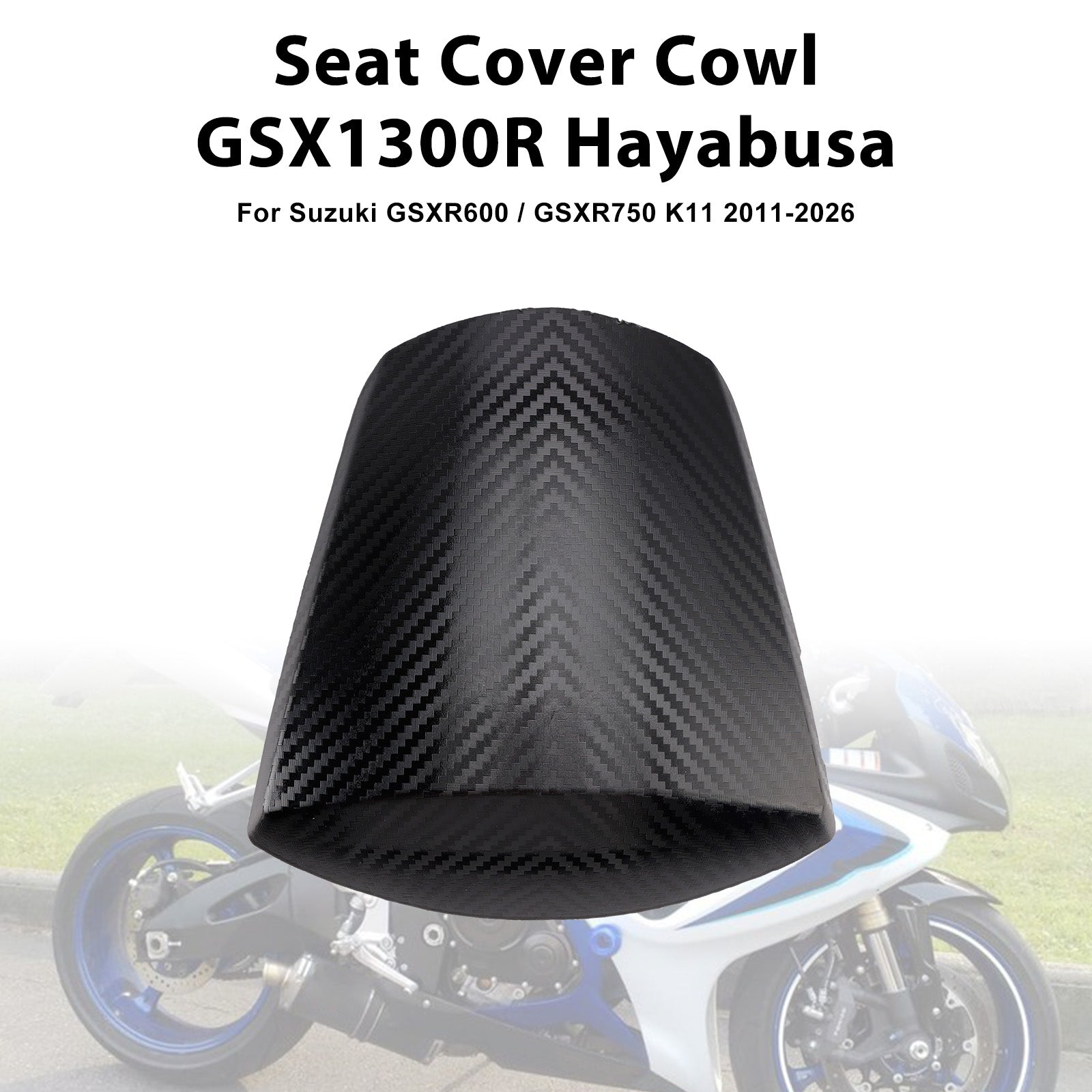 Housse de carénage de siège arrière Suzuki GSXR600 GSXR750 K11 2011-2026