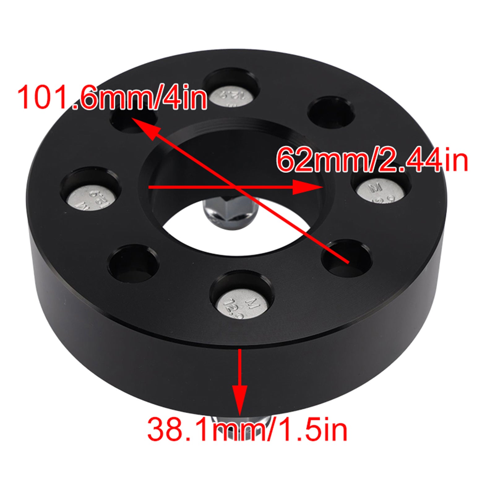 Ezgo Club Car Golf Carts 1.5" Wheel Spacers Kit Cable Golf Carts Lug Nuts