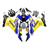 Amotopart 2017-2023 Yamaha YZF R6 Black Blue Yellow Fairing Kit