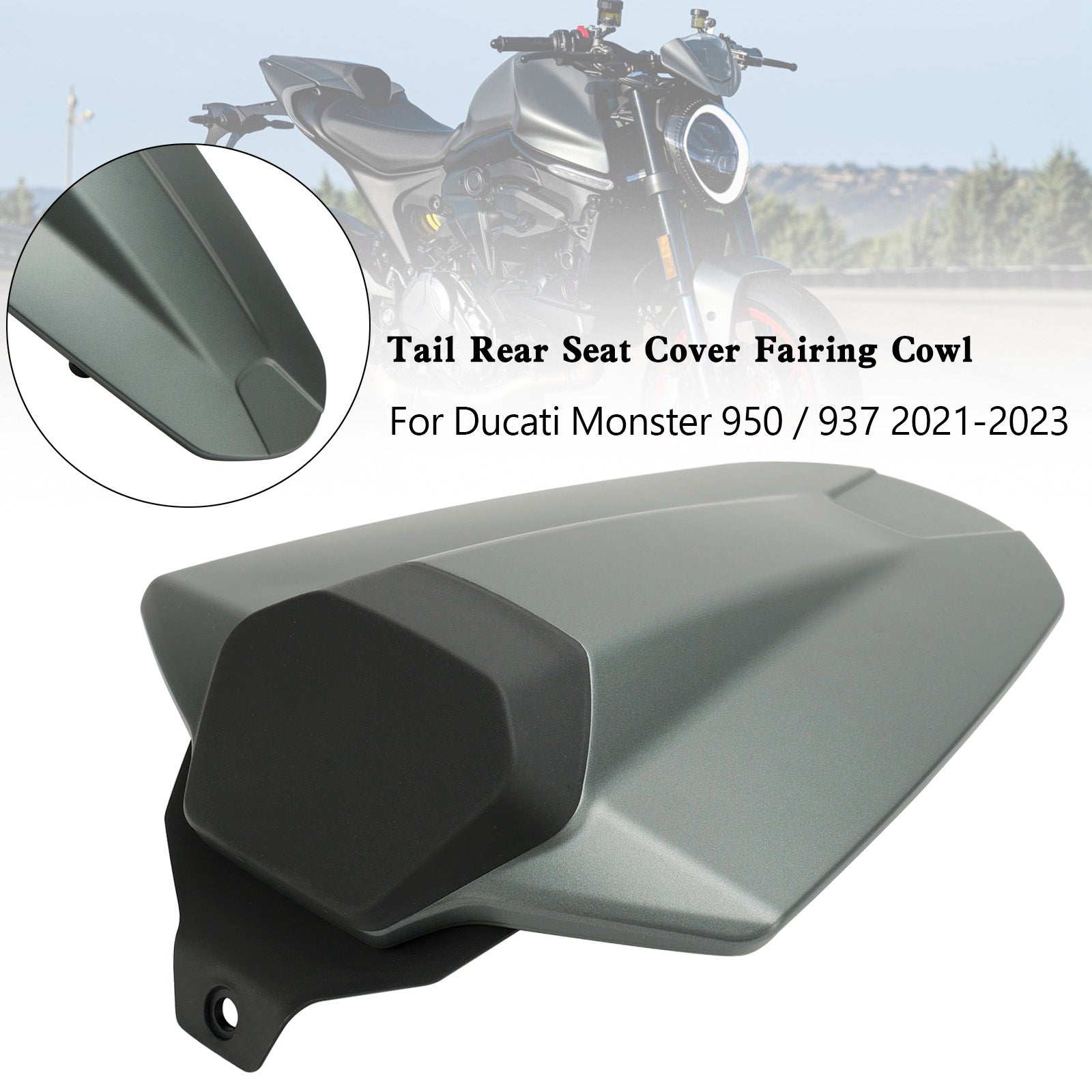 2021-2023 Ducati Monster 950 937 Couverture de siège arrière Capot de carénage