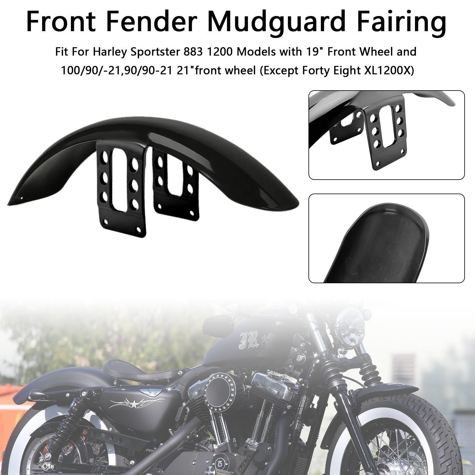 1988-up Sportster 883 1200 High Front Fender Mudguard Fairing