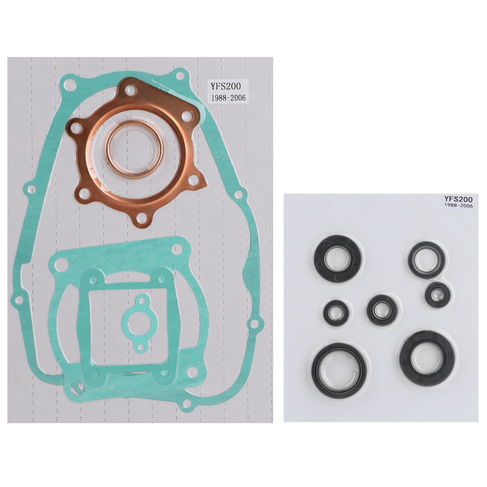 Top Gasket Kit Complete Set Fit for Yamaha Blaster YFS200 1988-2006 w/Oil Seals