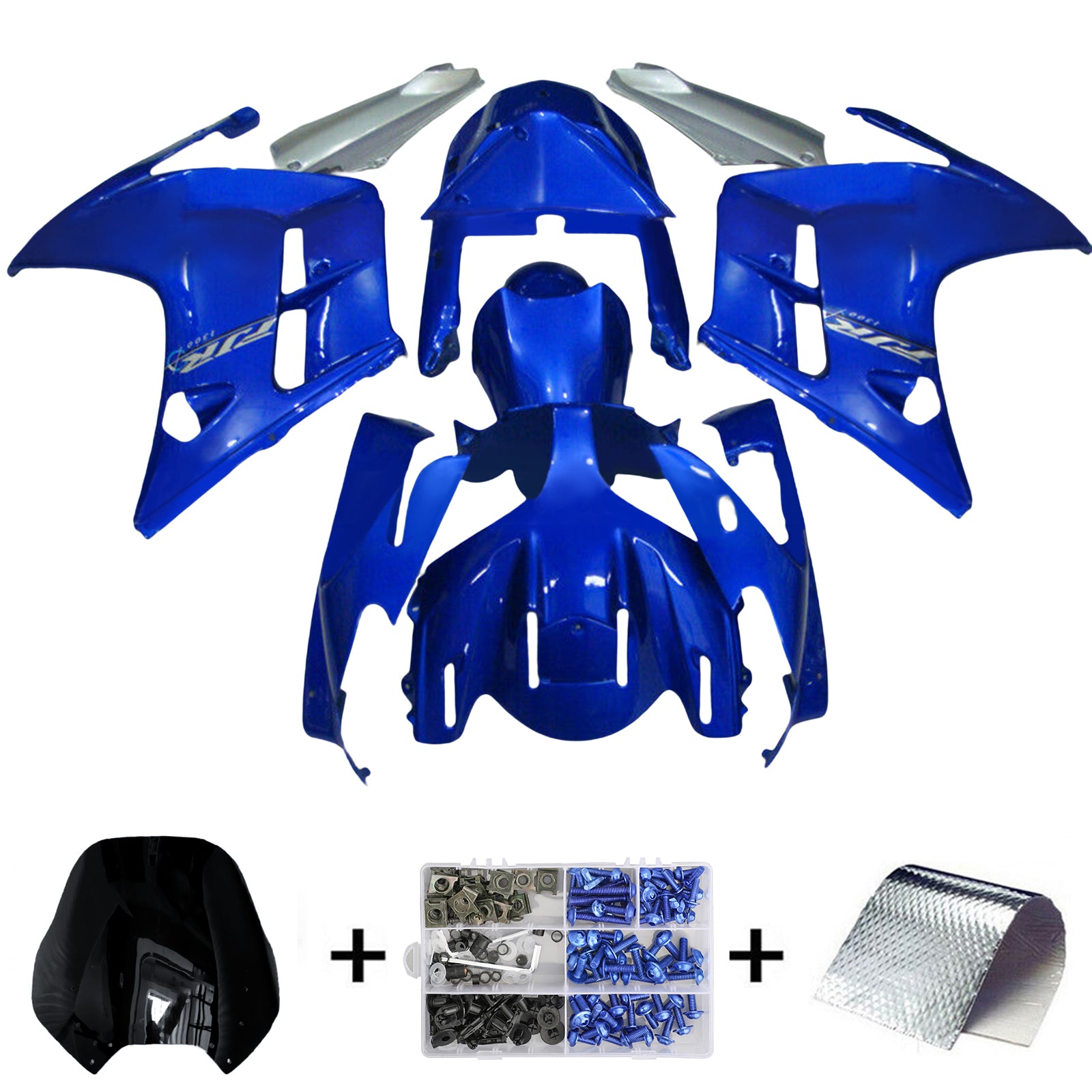 AMOTOPART KIT DE CARÉNAGE YAMAHA FJR1300 2001-2006 Bleu Style1