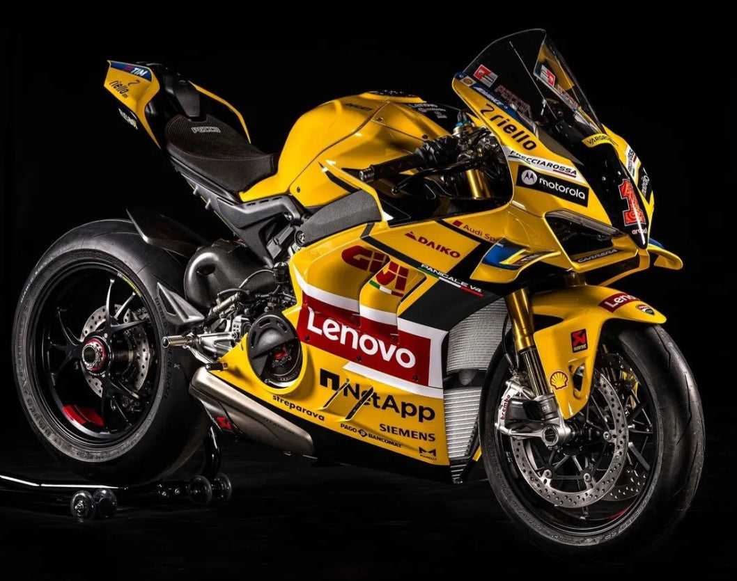 Amotopart Ducati 22-24 Panigale V4 V4S & 23-24 Panigale V4SP V4R Black Yellow Red Fairing Kit