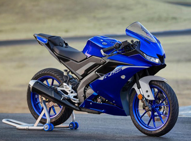 Amotopart 2019-2024 Yamaha YZF R125 Kit de carenado azul negro