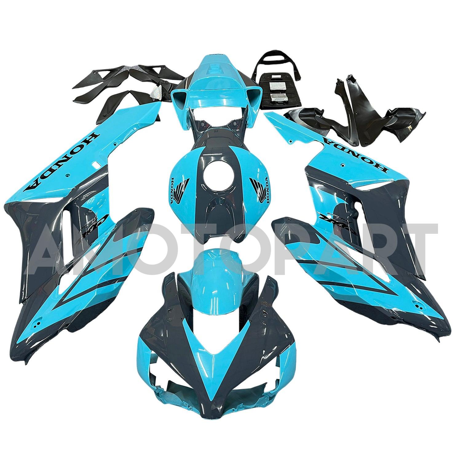 Amotopart 2004-2005 Honda CBR1000RR Light Blue Black Fairing Kit