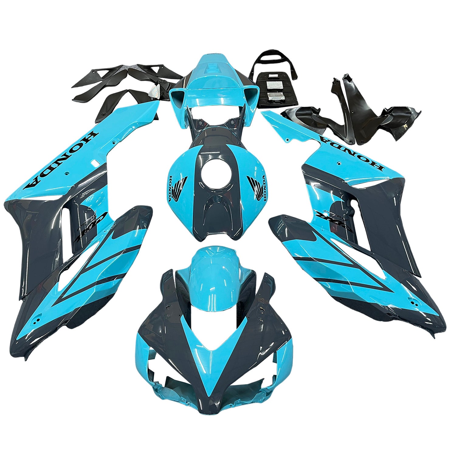 Amotopart 2004-2005 Honda CBR1000RR Light Blue Black Fairing Kit