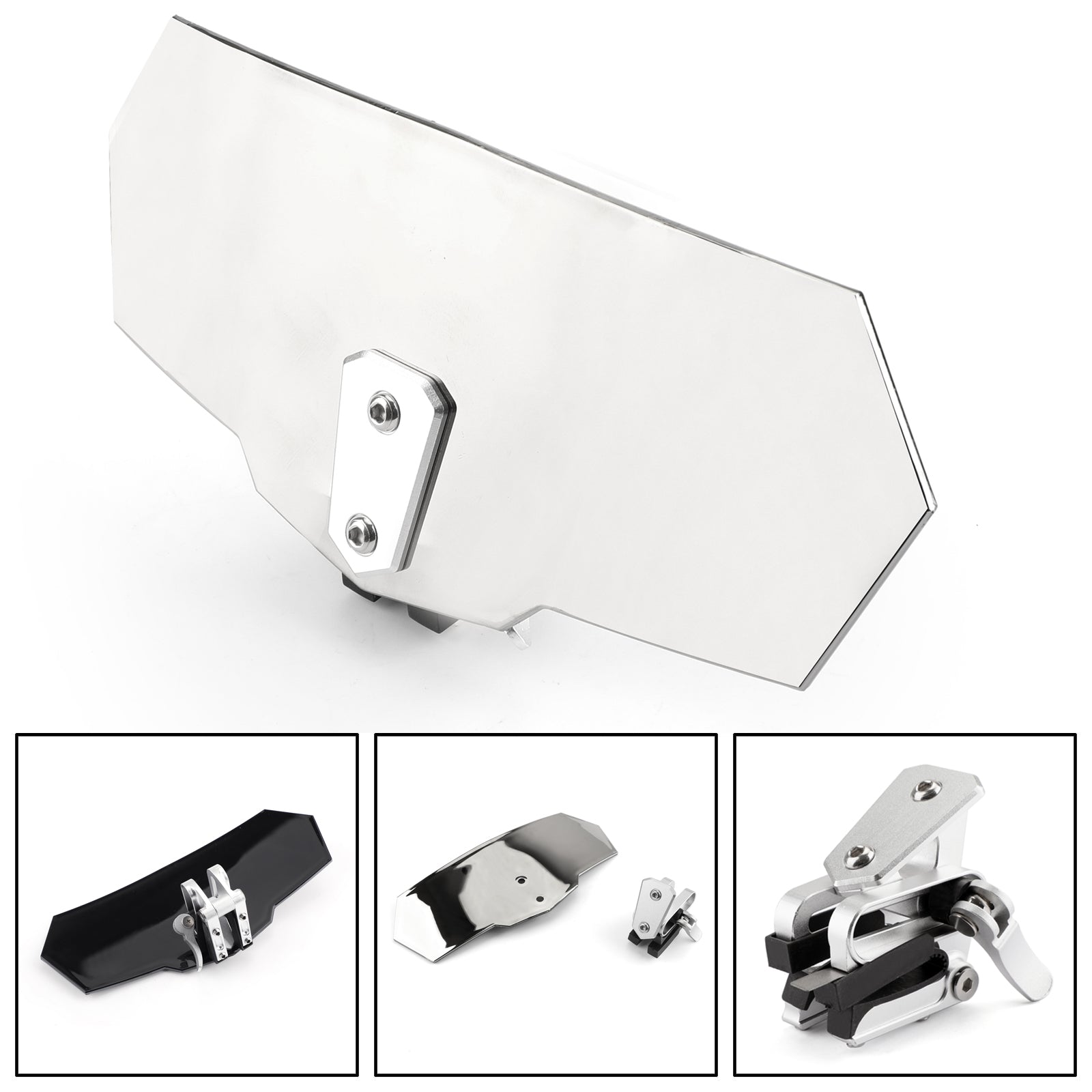 Universal Adjustablendshield Extension Deflector For Honda Yamaha