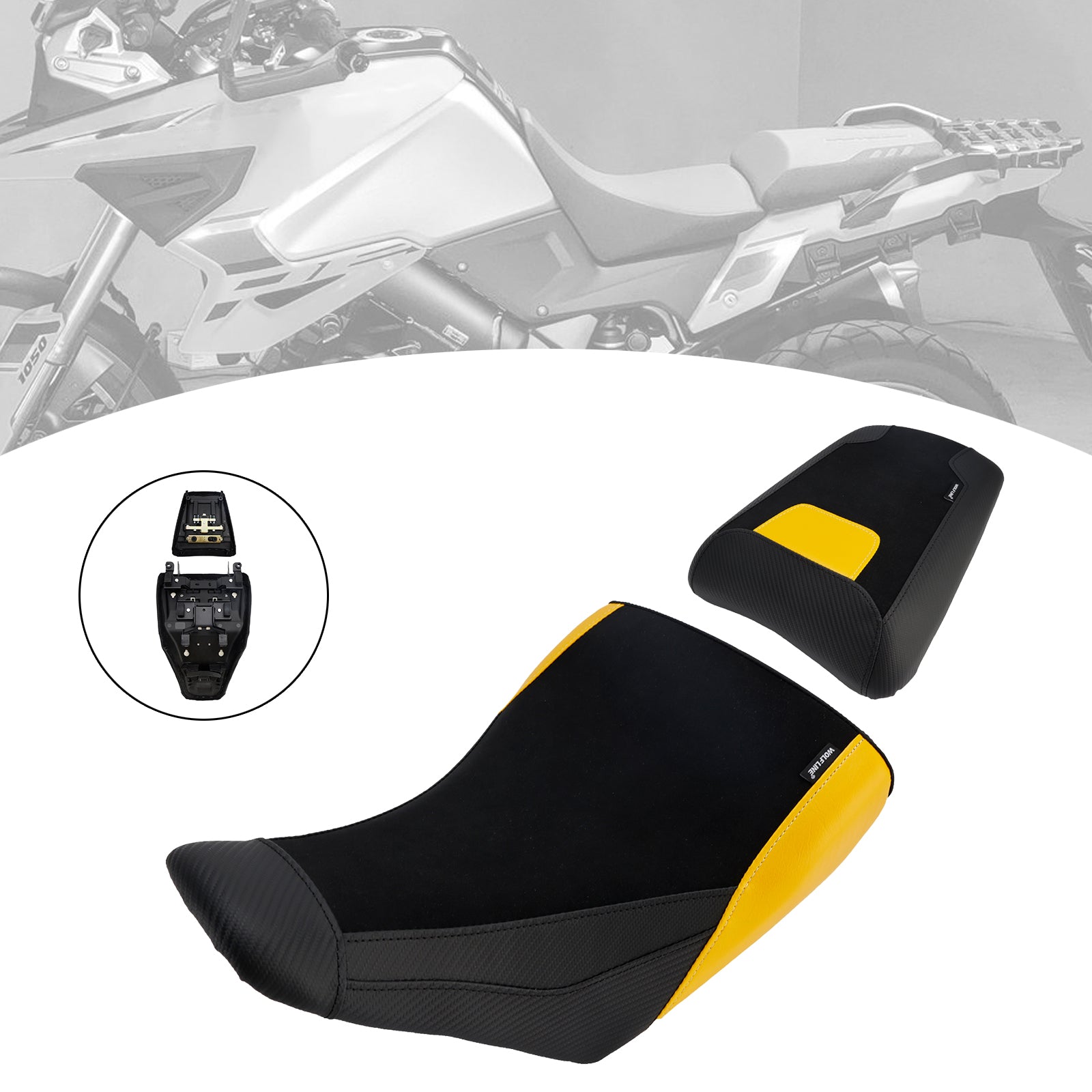 23-25 ​​Suzuki V-Strom Dl1050 Delantero Inferior Con Asiento Trasero Pasajero Del Conductor