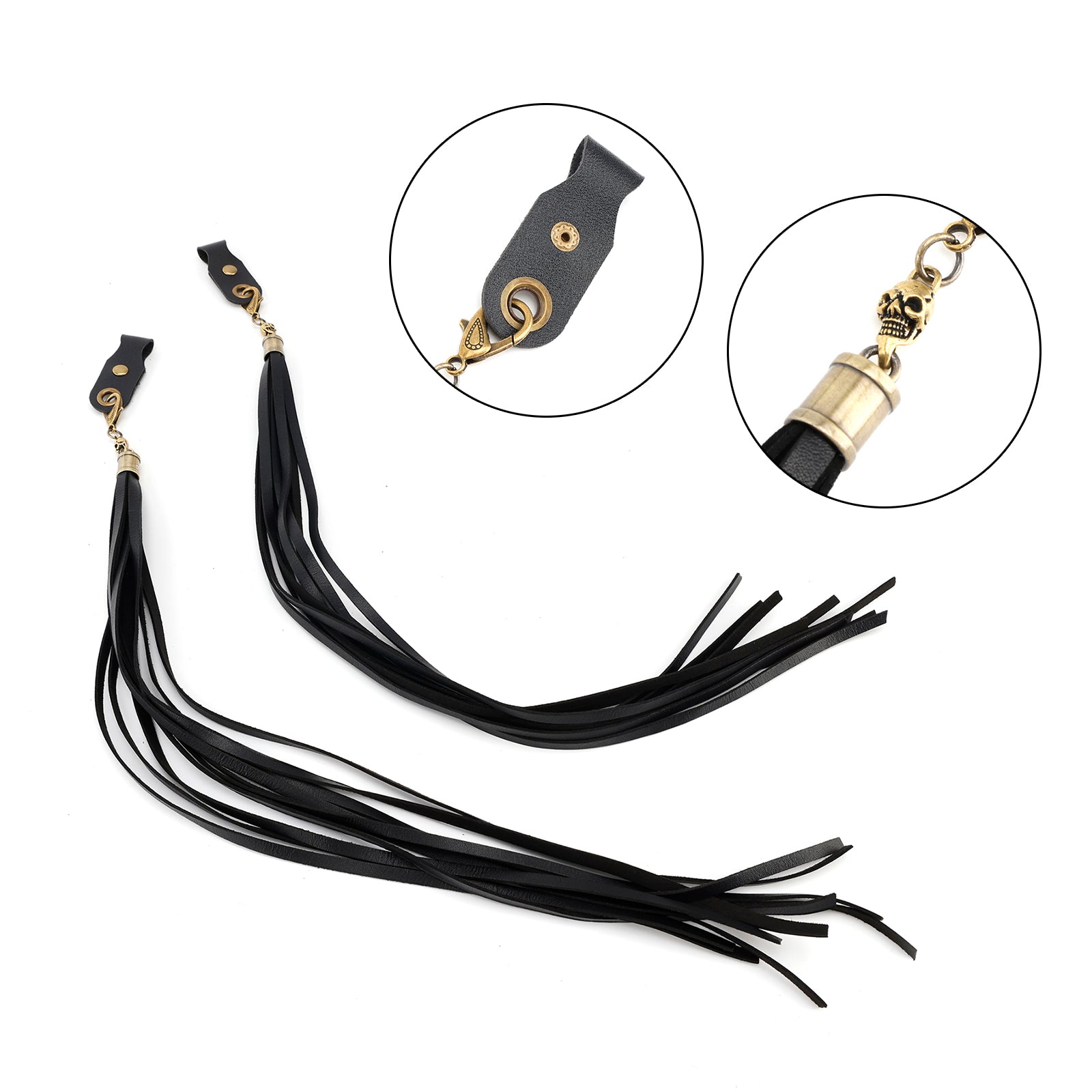 Dyna Road Glide Road King Handlebar Tassel Brake Lever Grip Decoration Black