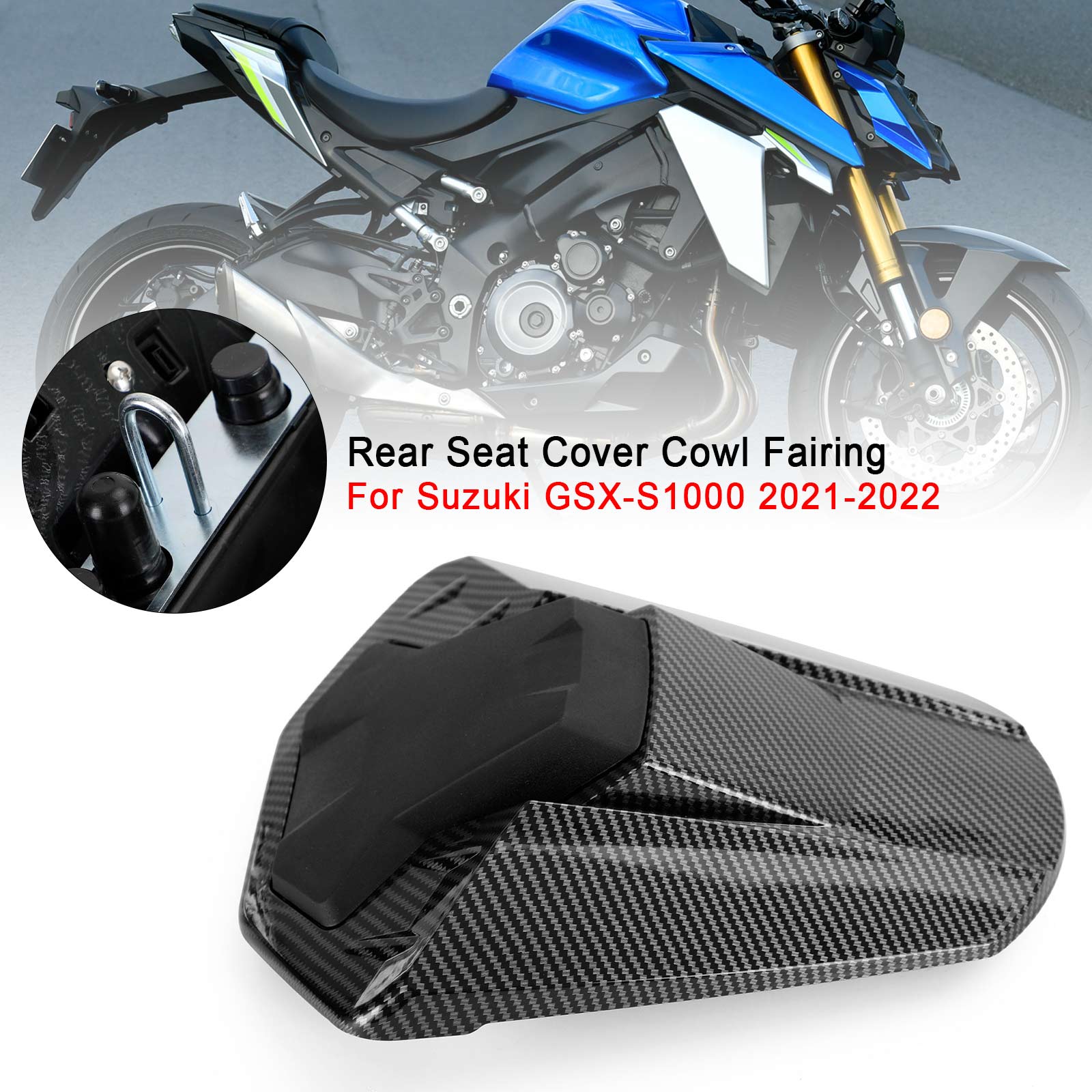 21-24 Carenatura del cappuccio del coperchio del sedile posteriore Suzuki GSX-S1000